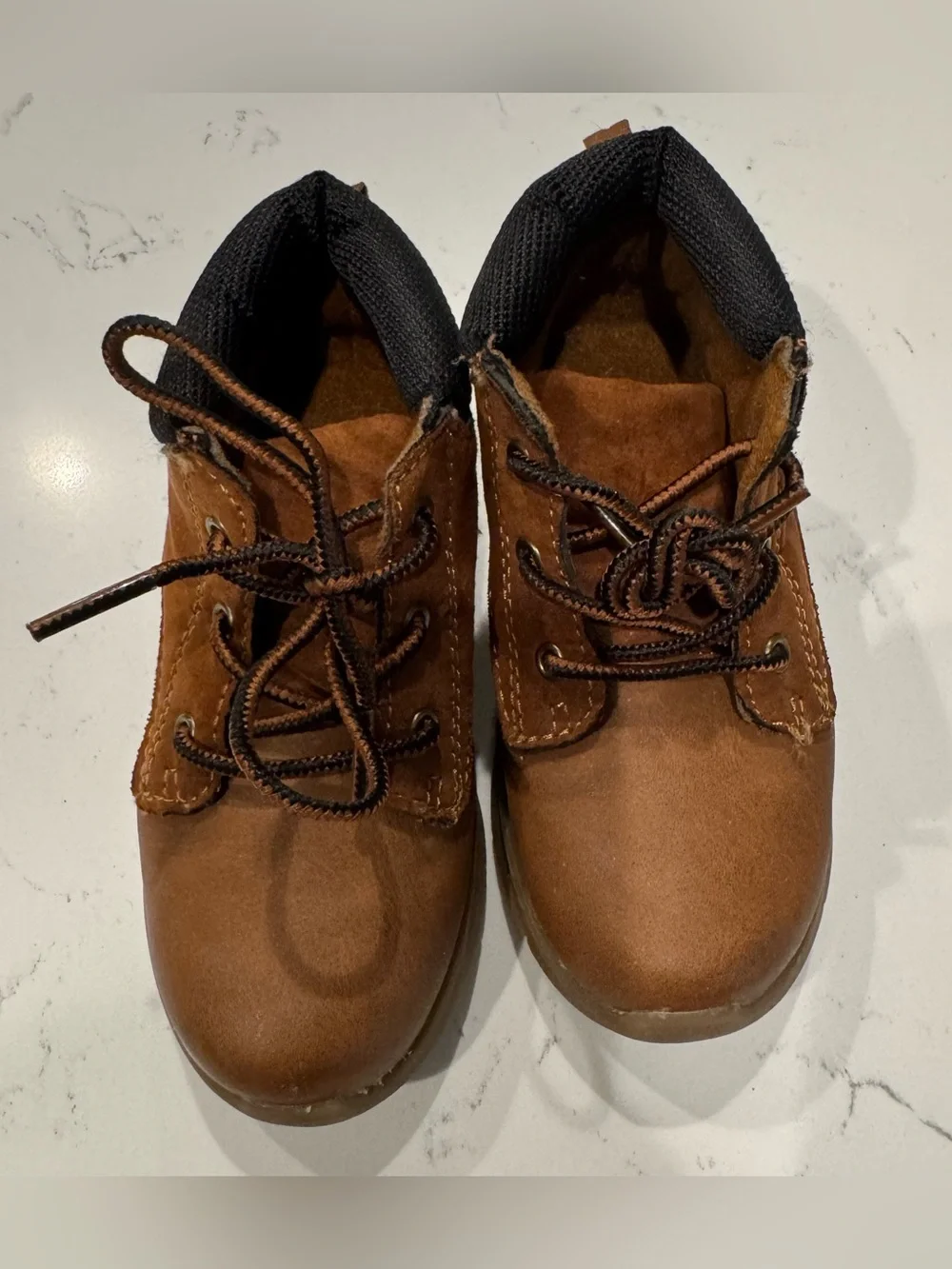 OshKosh Kids Brown Lace-Up Ankle Boots